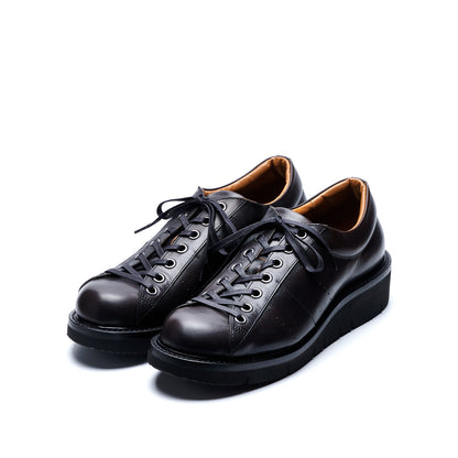 【10月中旬入荷予定】SU-112　LEATHER LOW-CUT SNEAKERS BL