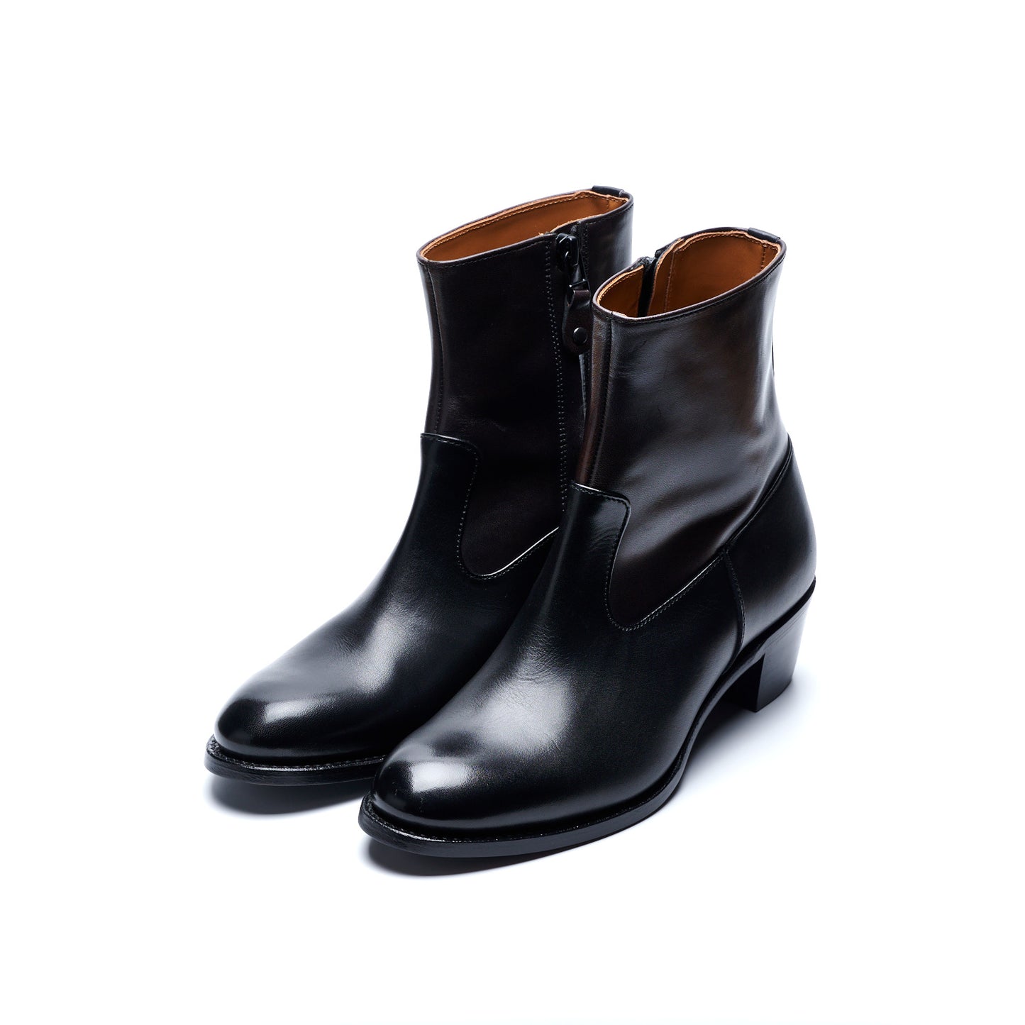 【10月中旬入荷予定】PC-5087　WESTERN HEEL BOOTS BL