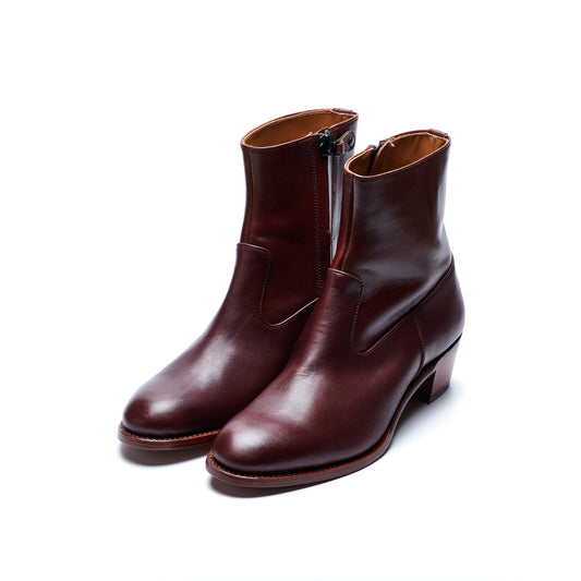 【10月中旬入荷予定】PC-5087　WESTERN HEEL BOOTS DBR