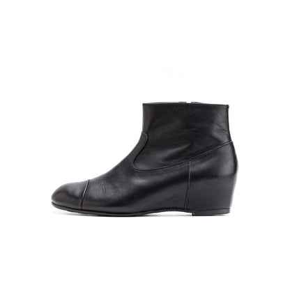 MU-947　SHORT WEDGE BOOTS BL