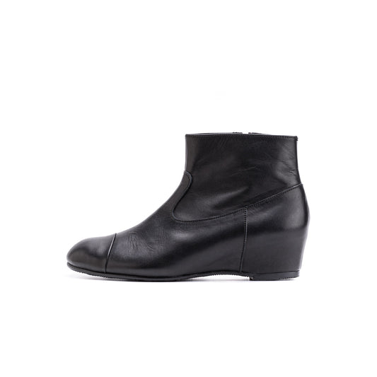 MU-947　SHORT WEDGE BOOTS BL