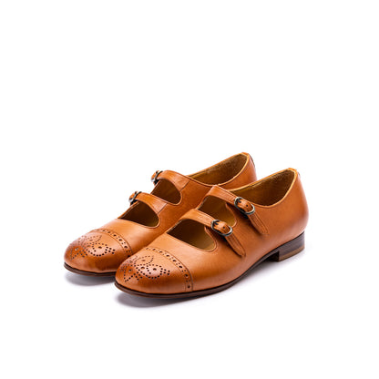 C-2290　DOUBLE STRAP SHOES BR