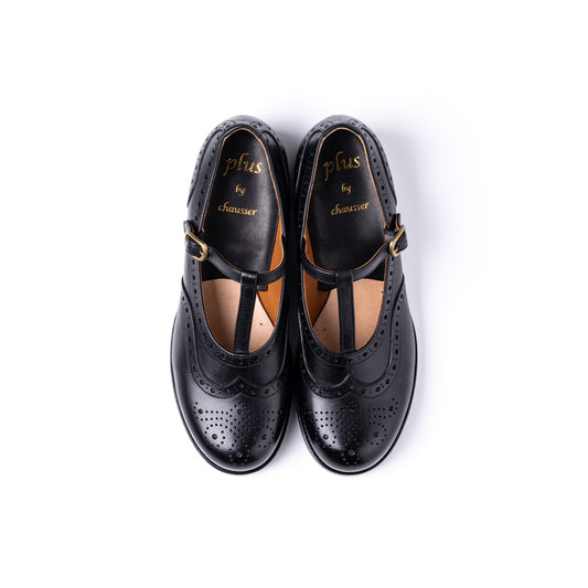 PC-5042　T-STRAP SHOES BL