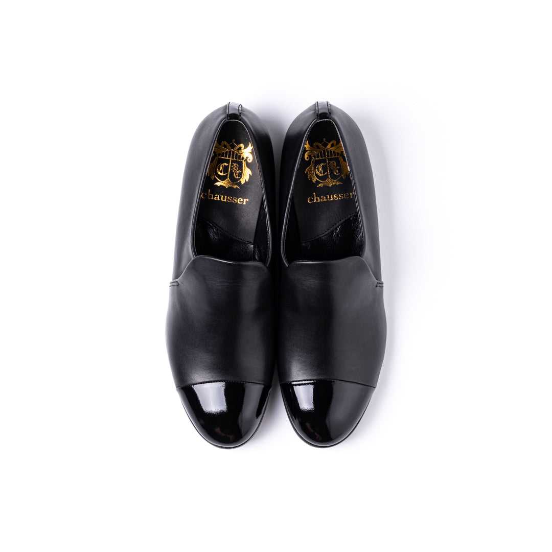 C-2244　SLIP-ON SHOES BL