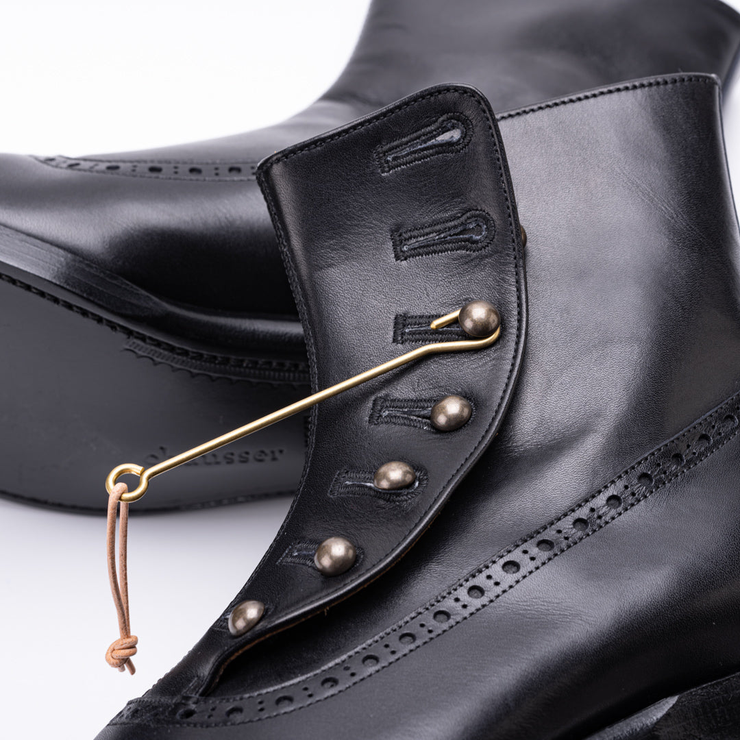 C-7039 BUTTON BOOTS BL – chausser online store