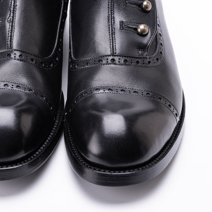 C-7039　BUTTON BOOTS BL