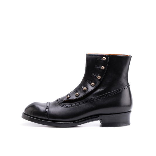C-7039　BUTTON BOOTS BL