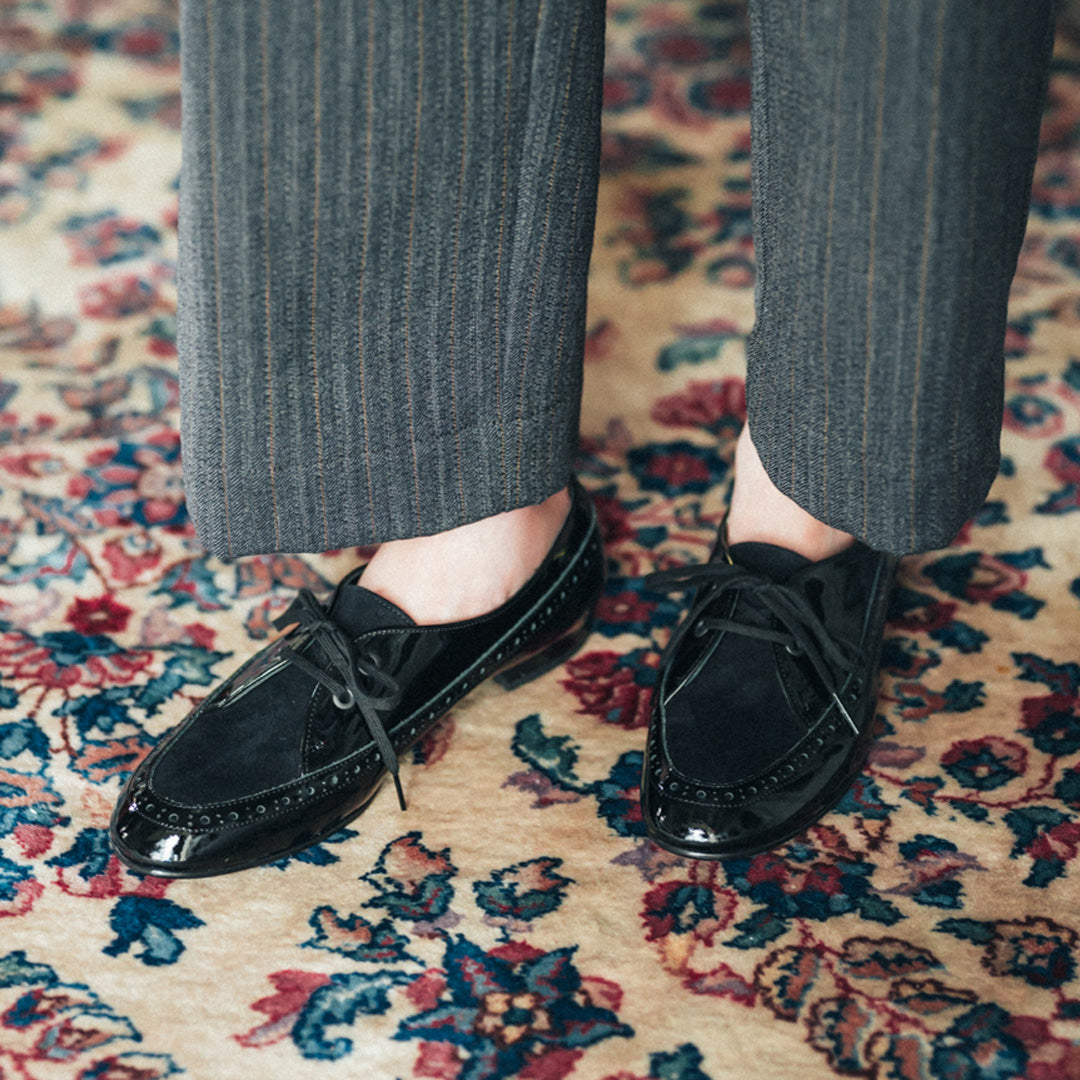【10月上旬入荷予定】C-2375　MOCA BROGUE SHOES BLE/BLS