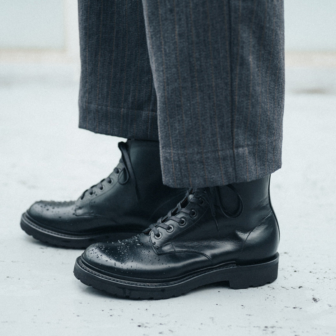 【10月中旬入荷予定】PC-5088　WATERPROOF LACE-UP BOOTS BL