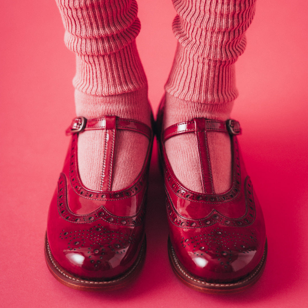 【10月中旬入荷予定】PC-5042　T-STRAP WINGTIP SHOES RDE