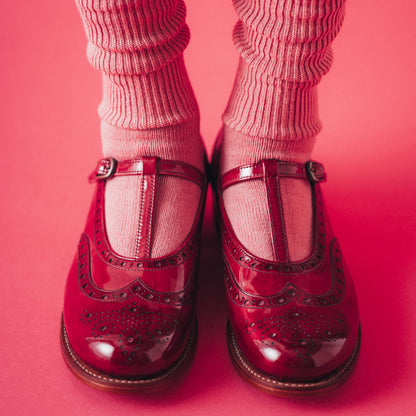 【10月中旬入荷予定】PC-5042　T-STRAP WINGTIP SHOES RDE