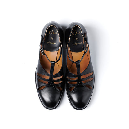 PC-5081 WINGTIP HEELS BL