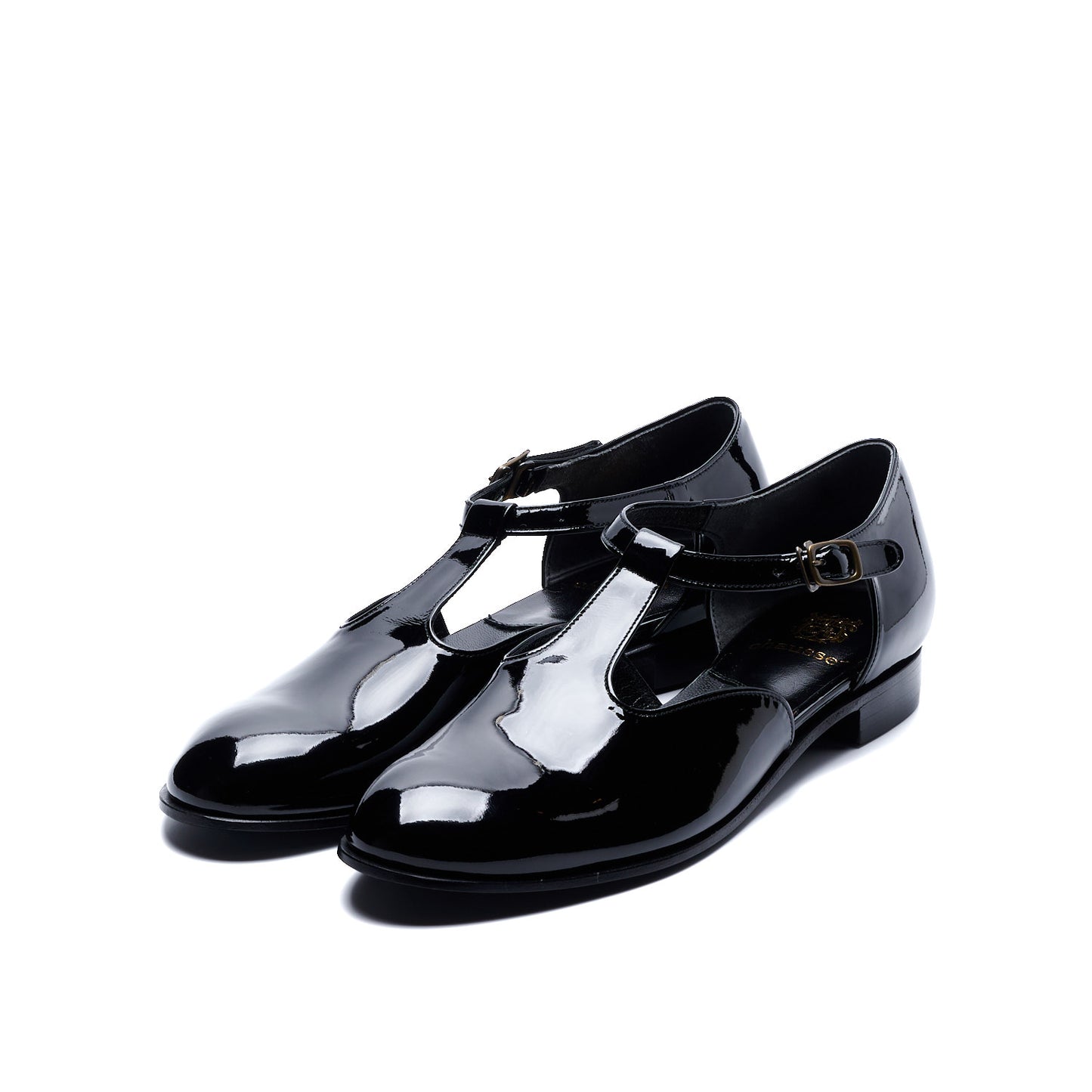 C-2373　T-STRAP FLAT SHOES BLE