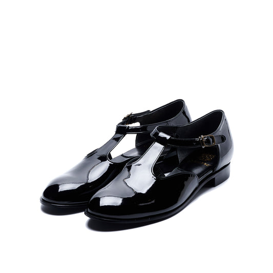C-2373　T-STRAP FLAT SHOES BLE