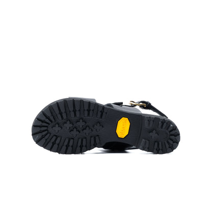C-2350 OPEN VAMP FLAT SHOES BL
