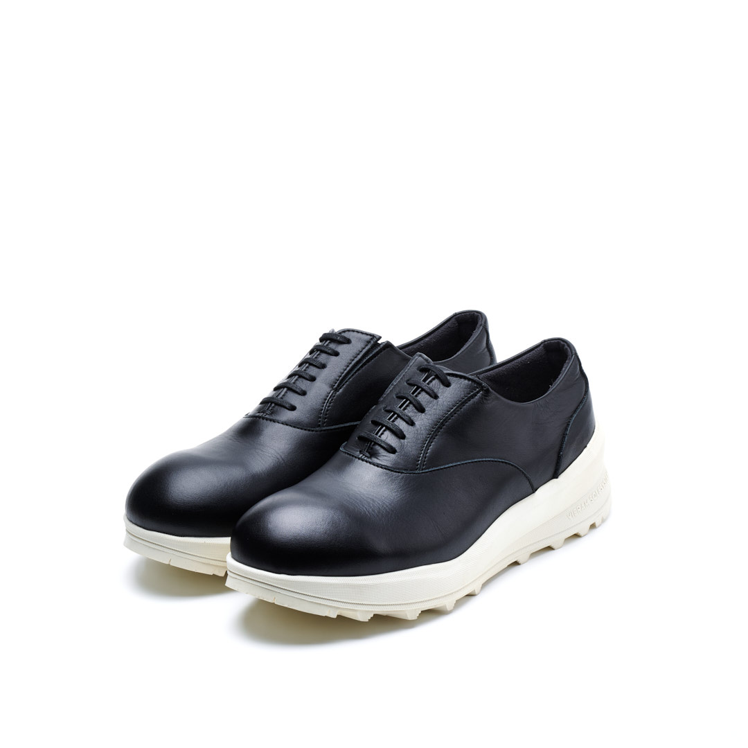 TRA-026　PLAIN TOE SHOES BL