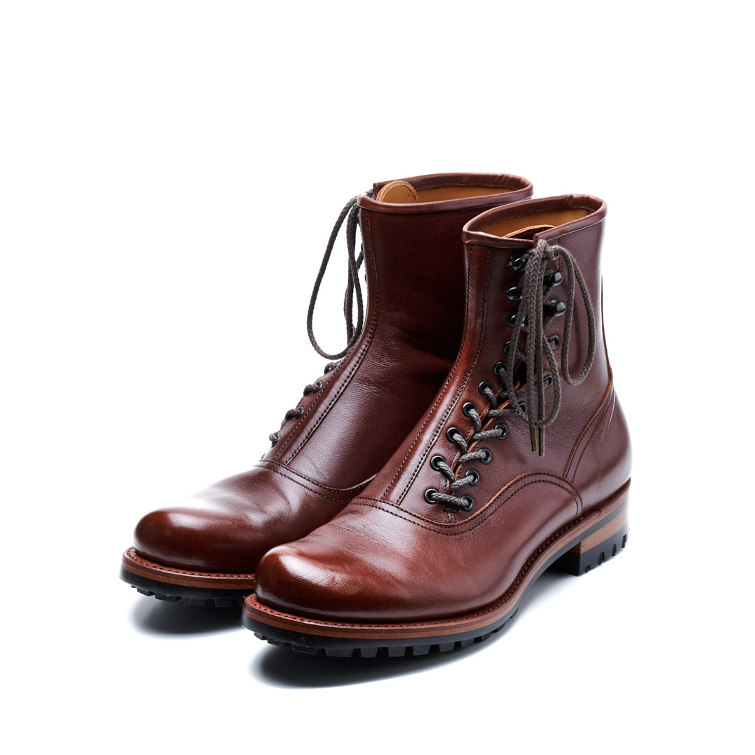 C-7057　SIDE LACE-UP BOOTS DBR